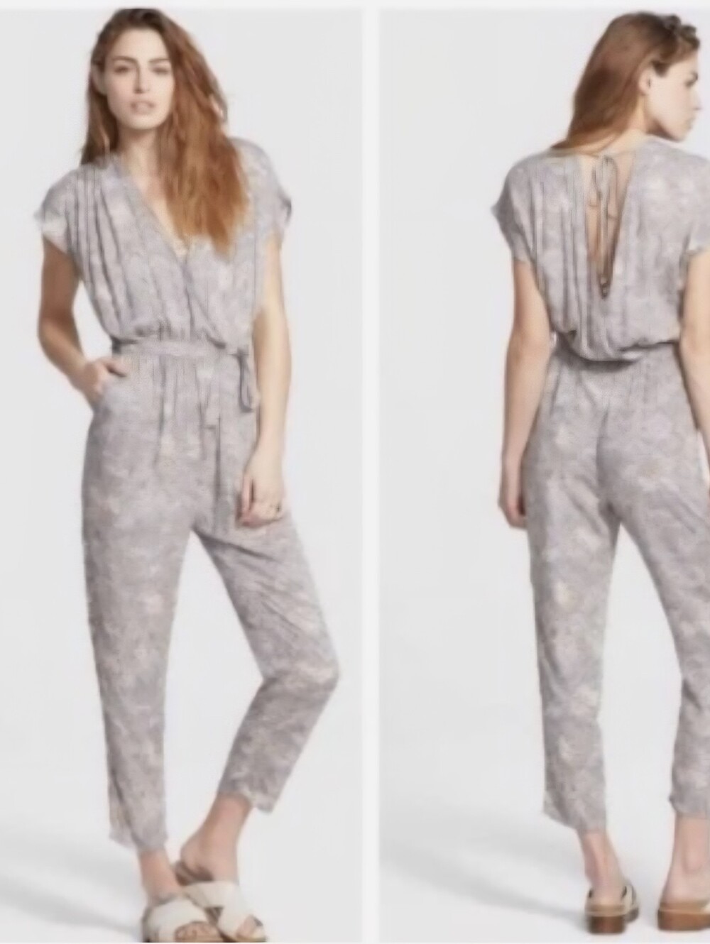 Free People Paisley Print Women’s Jumpsuit with Tie Waist.